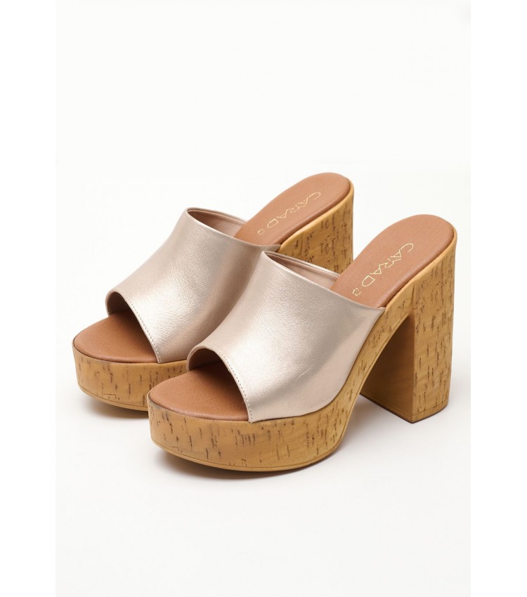 Women Mules C800 Platinum ECOleather Mortoglou