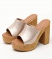 Women Mules C800 Platinum ECOleather Mortoglou