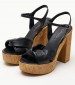 Women Sandals C810 Black ECOleather Mortoglou