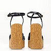 Γυναικεία Πέδιλα C830 Μαύρο ECOleather Mortoglou