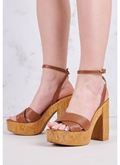 Women Sandal High 2142.70622 White Leather Mortoglou