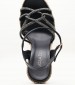 Women Platforms High C910 Black Strash Mortoglou