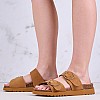 Γυναικεία Flats Ambre Καφέ Δέρμα Scholl Γυναικεία Flats Ambre Καφέ Δέρμα Scholl