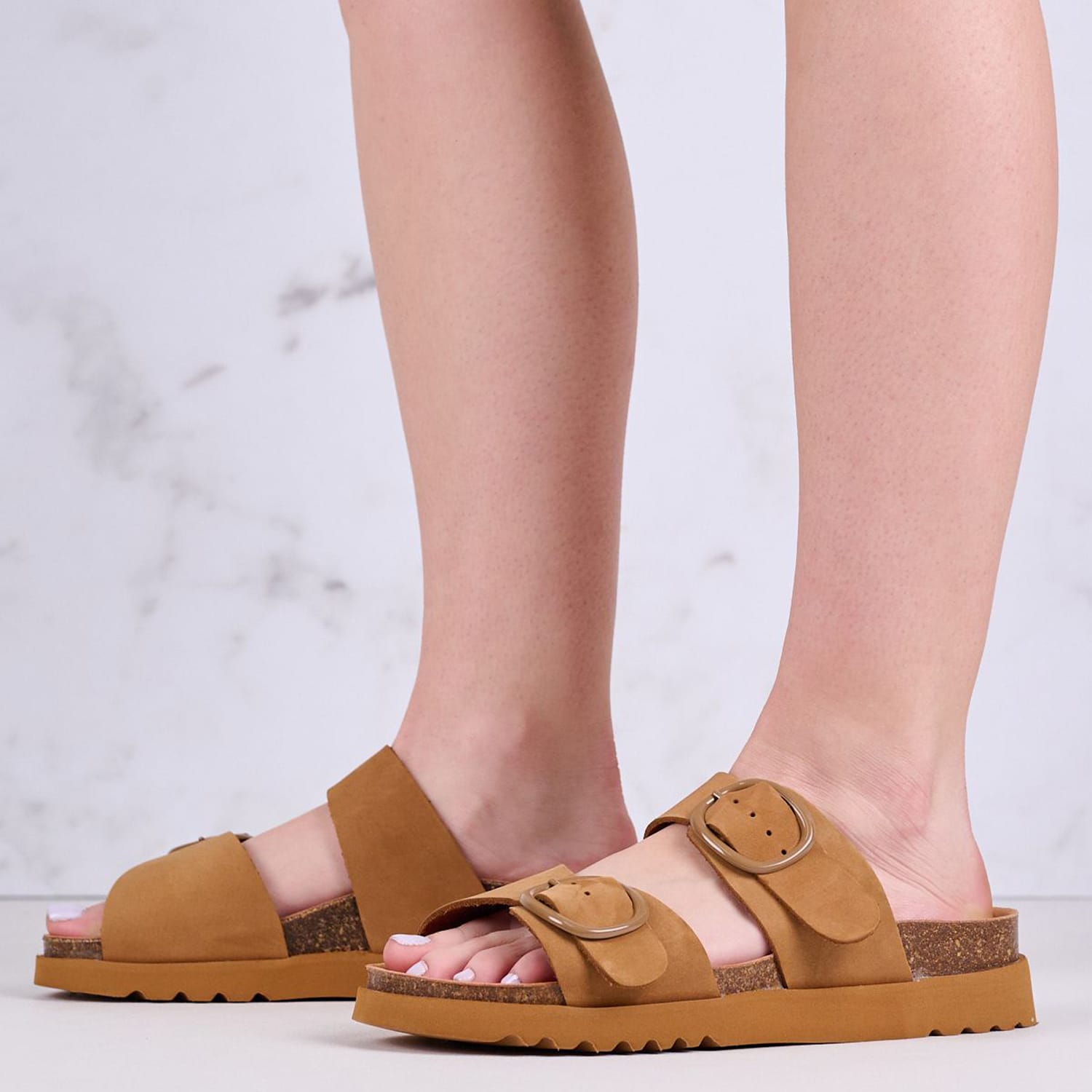 Γυναικεία Flats Ambre Καφέ Δέρμα Scholl