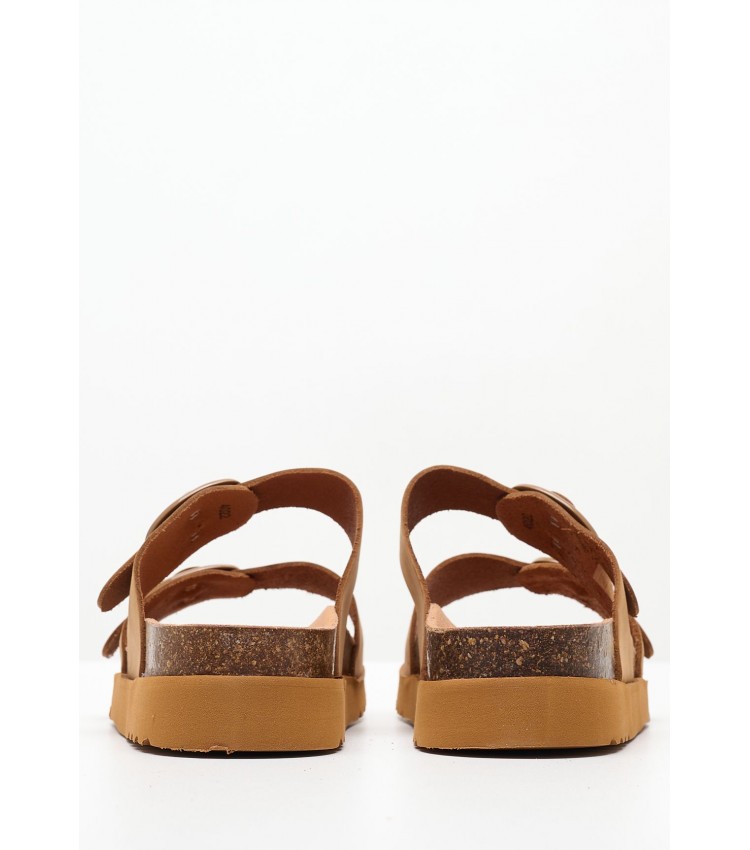 Women Flats Ambre Brown Leather Scholl