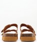 Women Flats Ambre Brown Leather Scholl