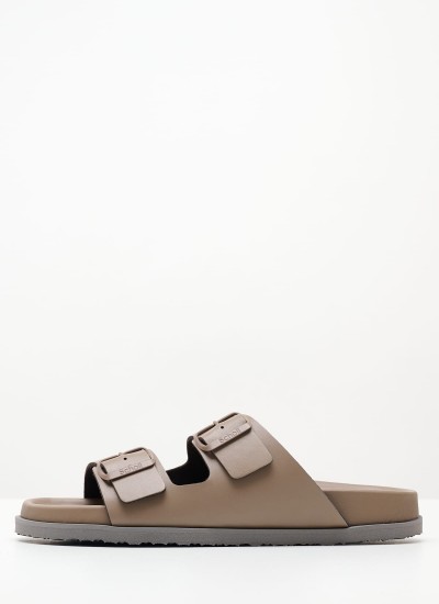 Γυναικεία Flats Gizeh.BS Ανθρακί Δέρμα Birkenstock