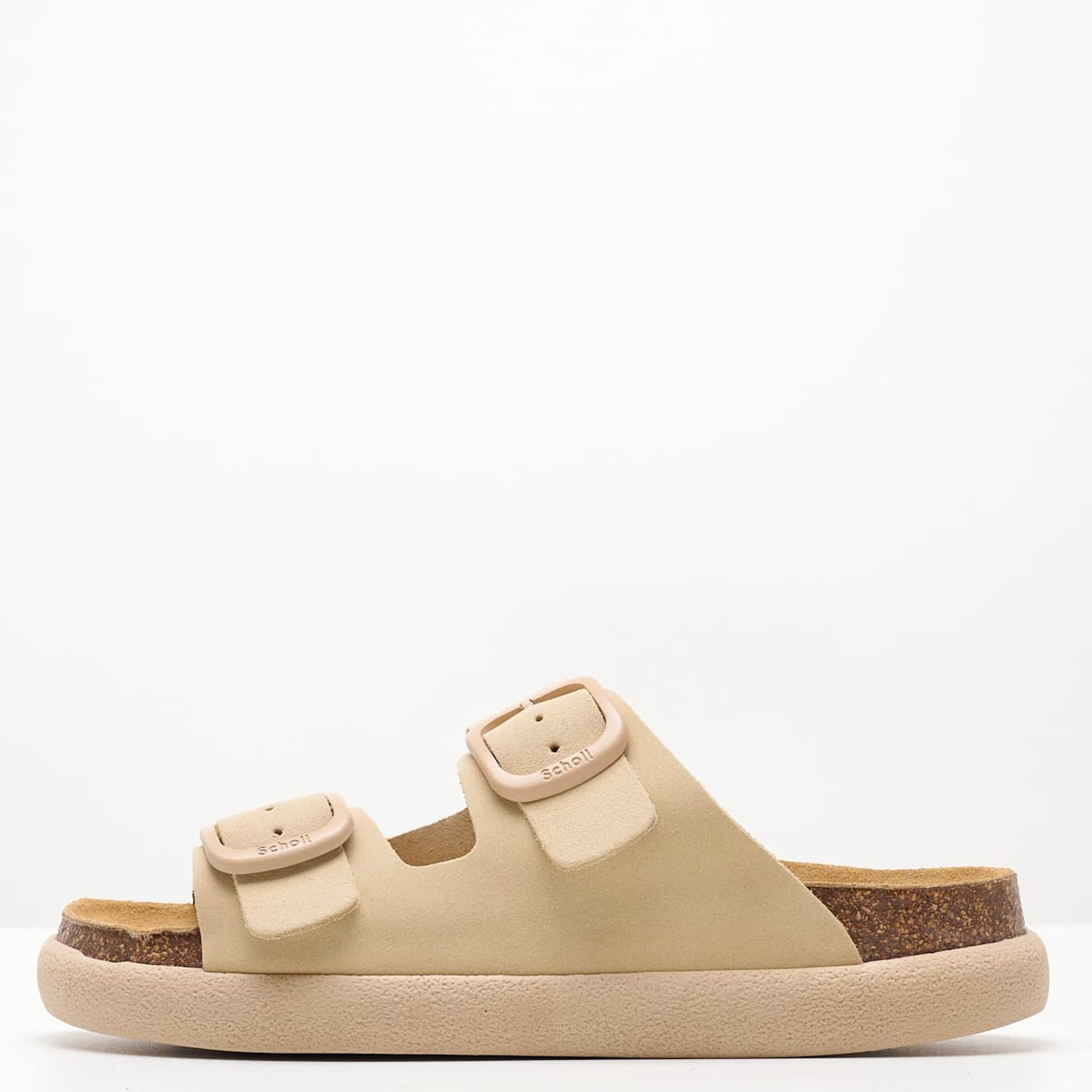 Γυναικεία Flats Noelle.Chunky Μπεζ Δέρμα Καστόρι Scholl