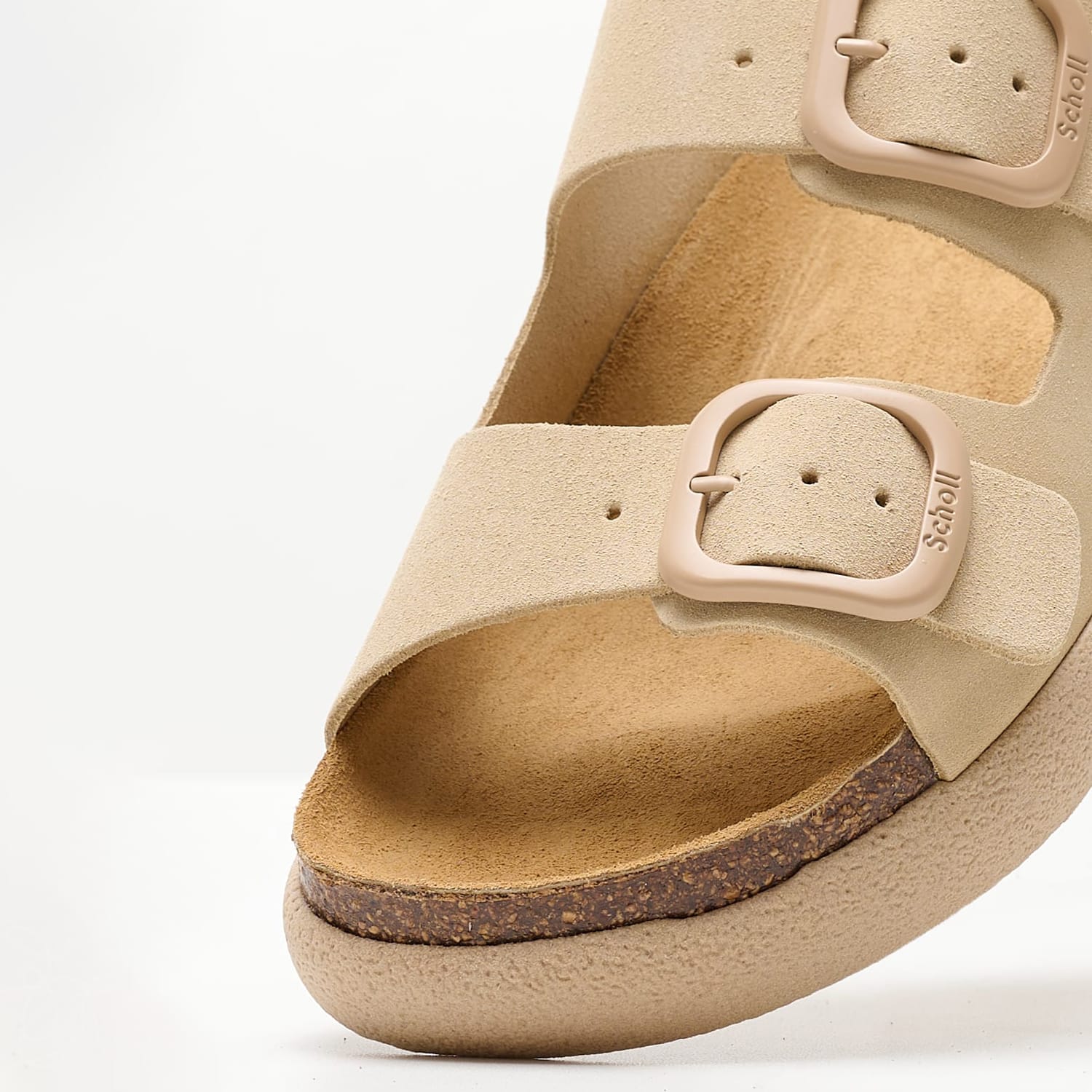 Γυναικεία Flats Noelle.Chunky Μπεζ Δέρμα Καστόρι Scholl