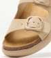 Women Flats Noelle.Chunky Beige Buckskin Scholl