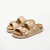 Women Flats Noelle.Chunky Beige Buckskin Scholl Women Flats Noelle.Chunky Beige Buckskin Scholl