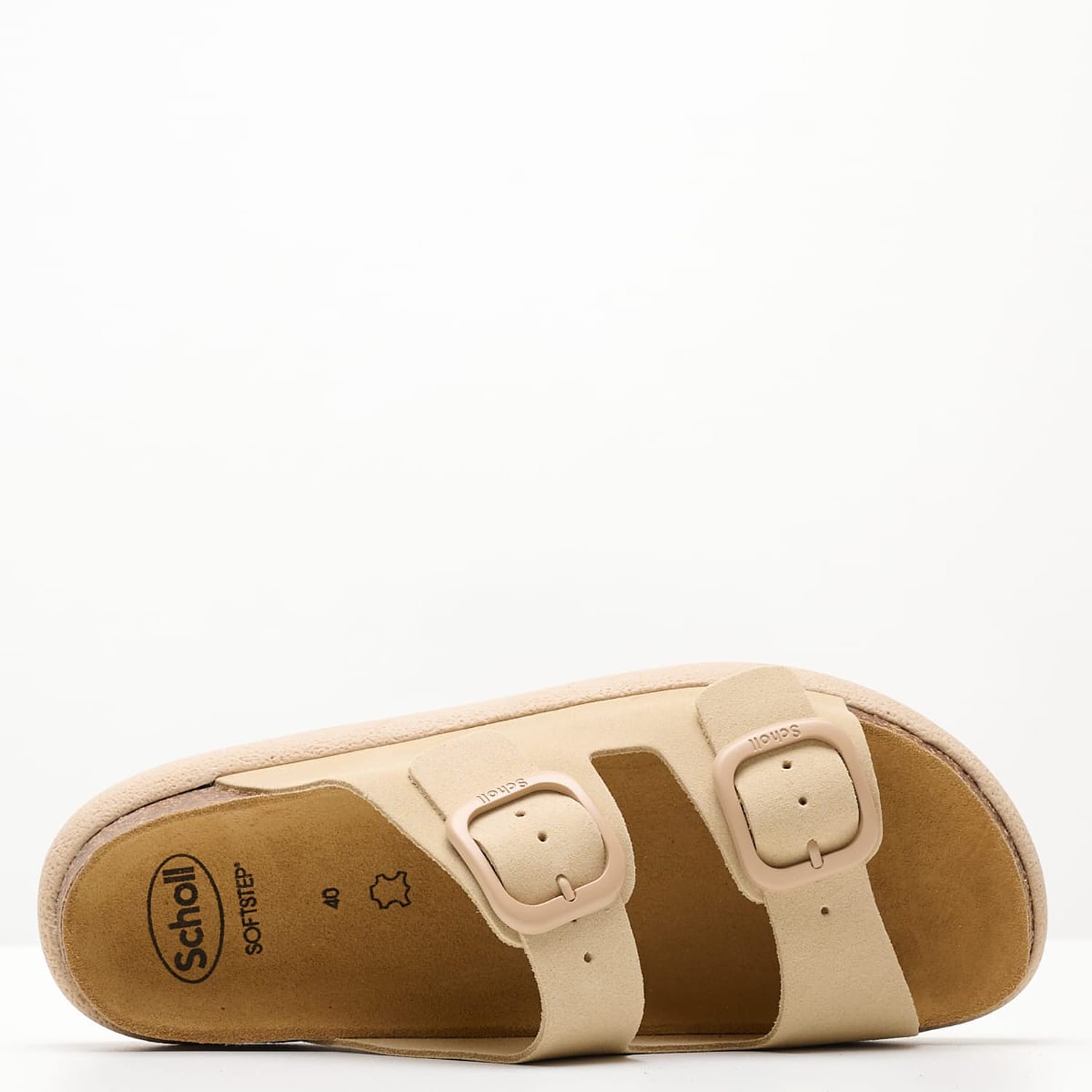 Women Flats Noelle.Chunky Beige Buckskin Scholl Women Flats Noelle.Chunky Beige Buckskin Scholl