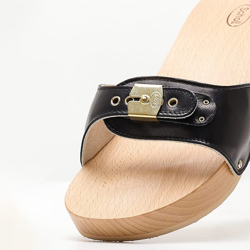Γυναικεία Flats Pescura.Heel Μαύρο Δέρμα Scholl