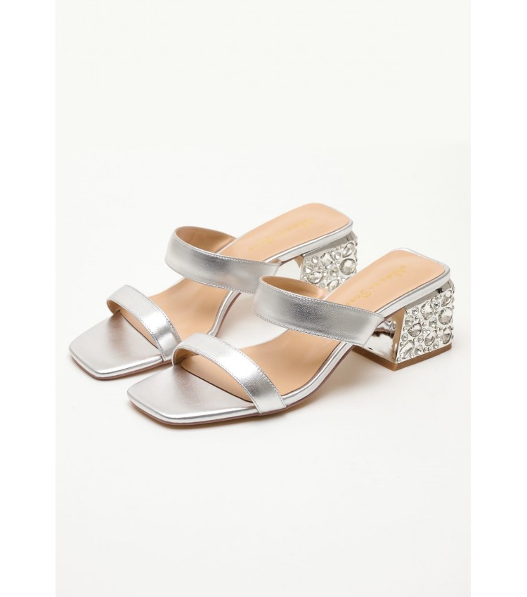 Women Mules V23321 Silver Leather Alma En Pena