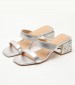 Women Mules V23321 Silver Leather Alma En Pena