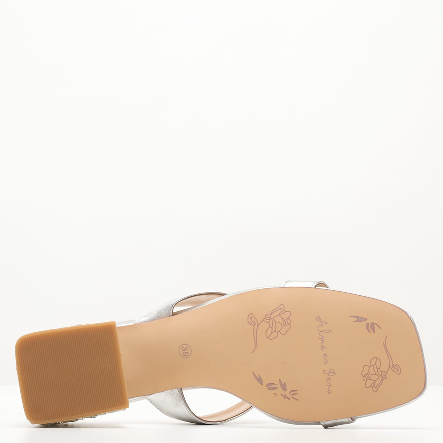 Women Mules V23321 Silver Leather Alma En Pena Women Mules V23321 Silver Leather Alma En Pena