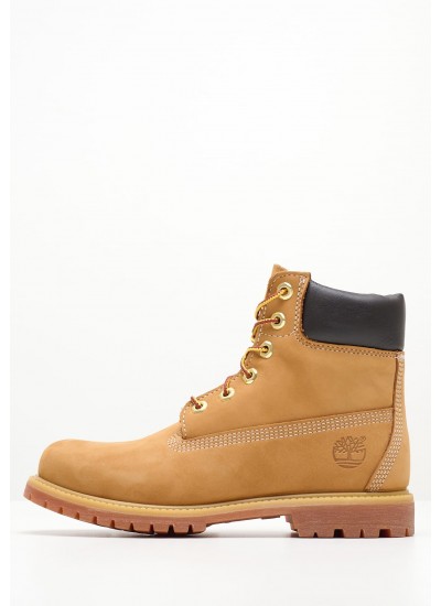 Women Boots 10361 Yellow Nubuck Leather Timberland