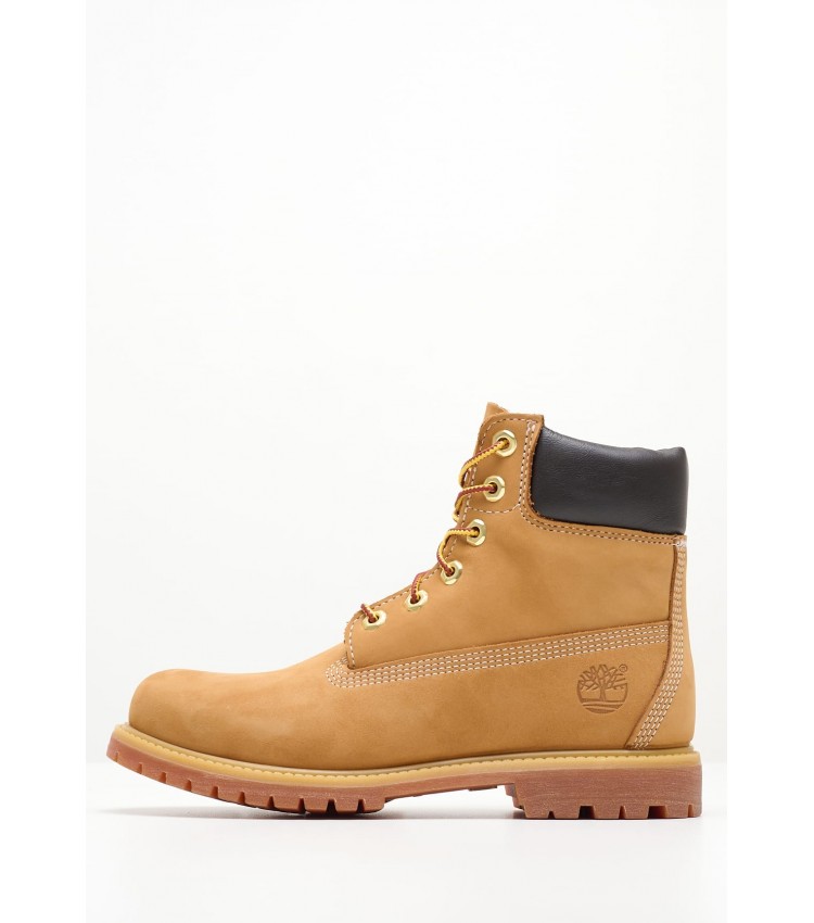 Women Boots 10361 Yellow Nubuck Leather Timberland