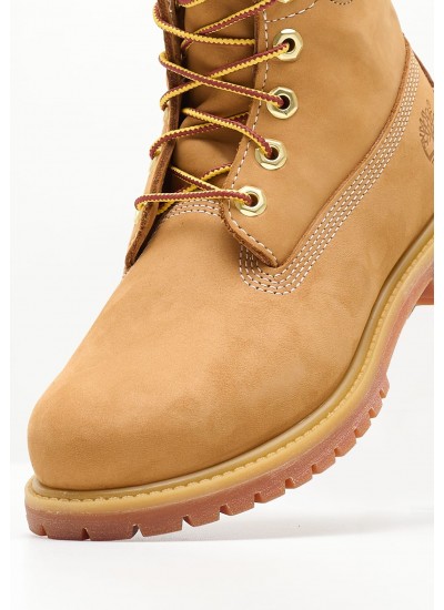 Women Boots 10361 Yellow Nubuck Leather Timberland