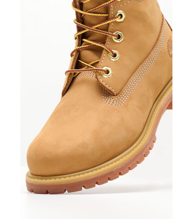 Women Boots 10361 Yellow Nubuck Leather Timberland