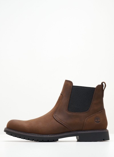 Ανδρικά Μποτάκια 6361R Μαύρο Δέρμα Νούμπουκ Timberland