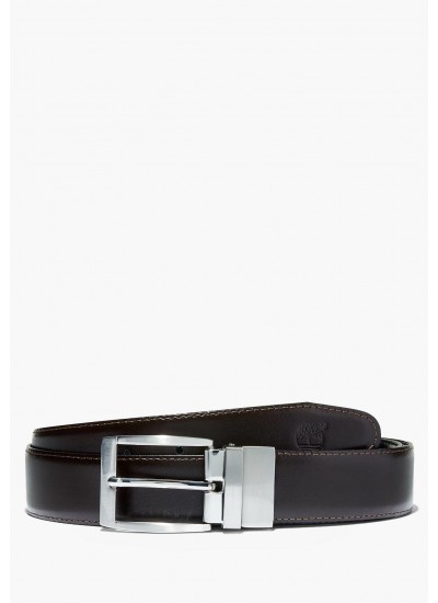 Ανδρικές Ζώνες Th.Mens.Belt Καφέ Δέρμα Tommy Hilfiger