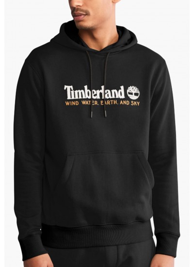 Ανδρικά Φούτερ A27HN Μαύρο Βαμβάκι Timberland