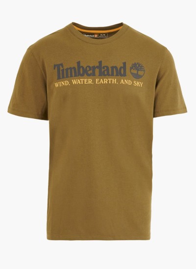 Ανδρικές Μπλούζες A2CQY Άσπρο Βαμβάκι Timberland