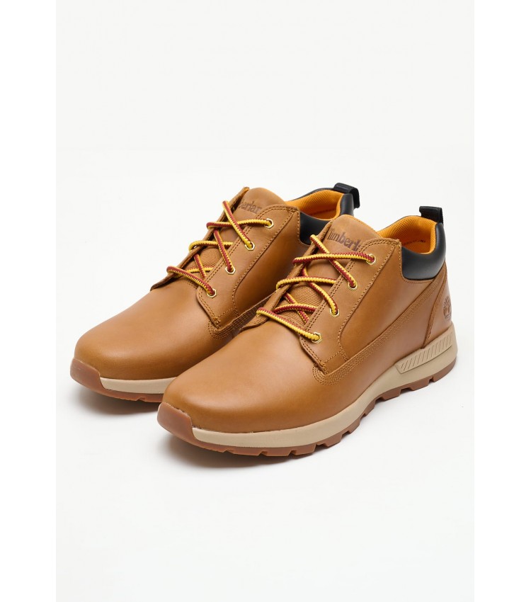 Men Boots A2JAC Yellow Nubuck Leather Timberland