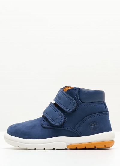 Kids Boots A2K28 Blue Nubuck Leather Timberland