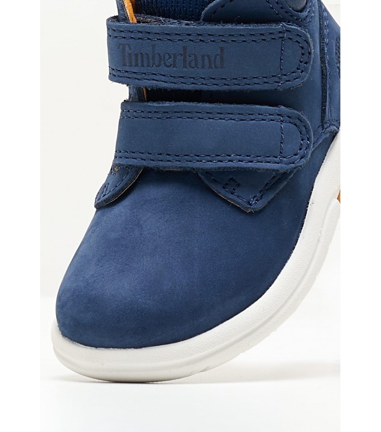 Kids Boots A2K28 Blue Nubuck Leather Timberland