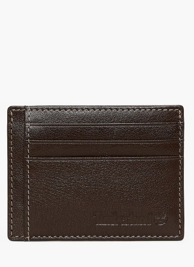 Men Wallets Premium.Cc Brown Leather Tommy Hilfiger