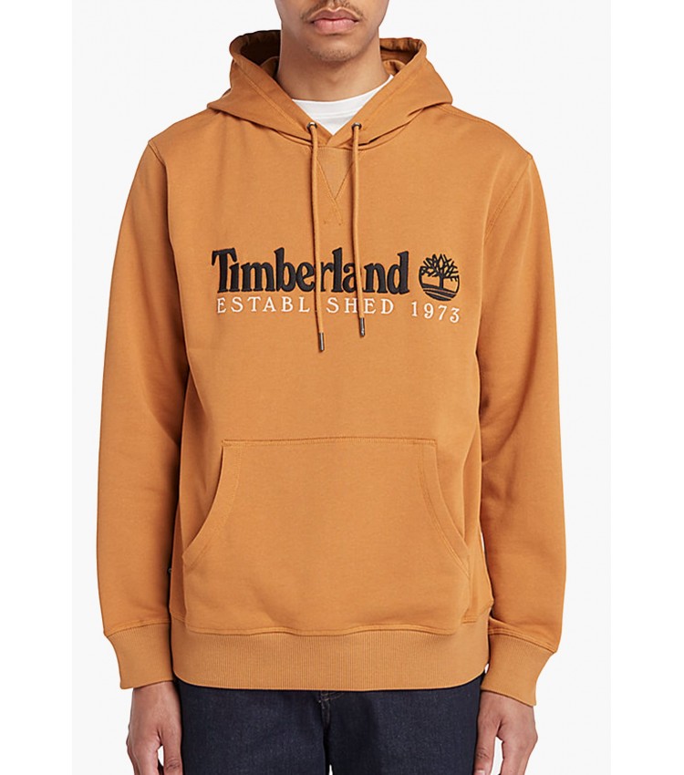 Ανδρικά Φούτερ A5NR2 Κίτρινο Βαμβάκι Timberland Ανδρικά Φούτερ A5NR2 Κίτρινο Βαμβάκι Timberland