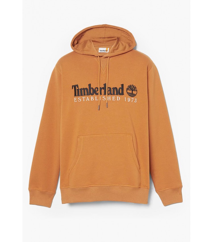 Ανδρικά Φούτερ A5NR2 Κίτρινο Βαμβάκι Timberland Ανδρικά Φούτερ A5NR2 Κίτρινο Βαμβάκι Timberland