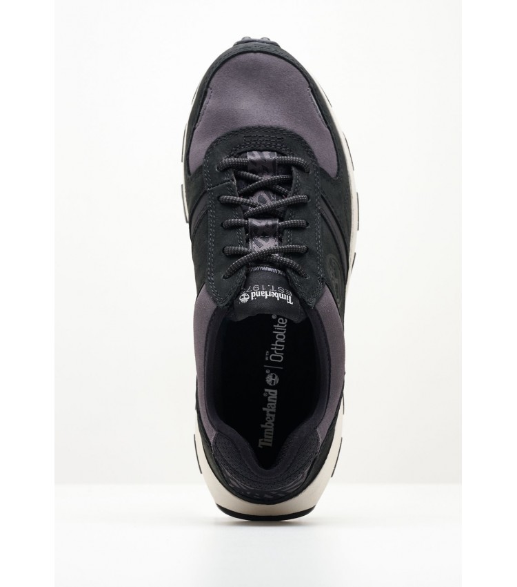 Ανδρικά Παπούτσια Casual A5WVZ Μαύρο Δέρμα Νούμπουκ Timberland