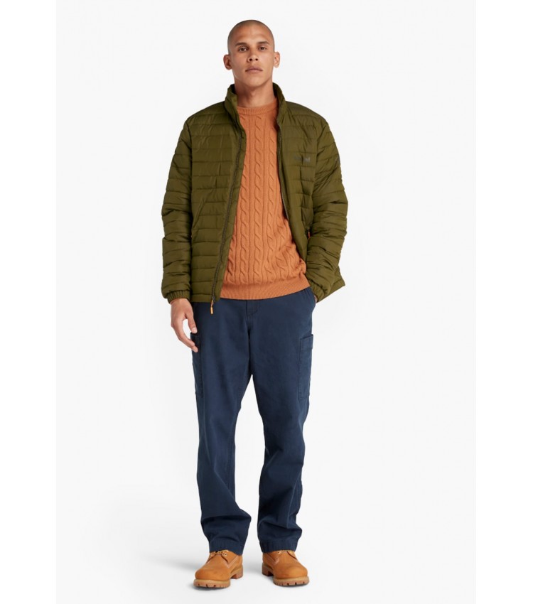 Ανδρικά Μπουφάν A5XQH.2 Λαδί Πολυεστέρα Timberland Ανδρικά Μπουφάν A5XQH.2 Λαδί Πολυεστέρα Timberland