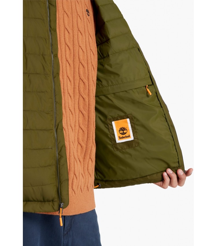 Ανδρικά Μπουφάν A5XQH.2 Λαδί Πολυεστέρα Timberland Ανδρικά Μπουφάν A5XQH.2 Λαδί Πολυεστέρα Timberland