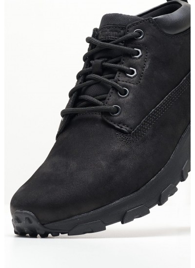 Men Boots A5YAN Black Nubuck Leather Timberland