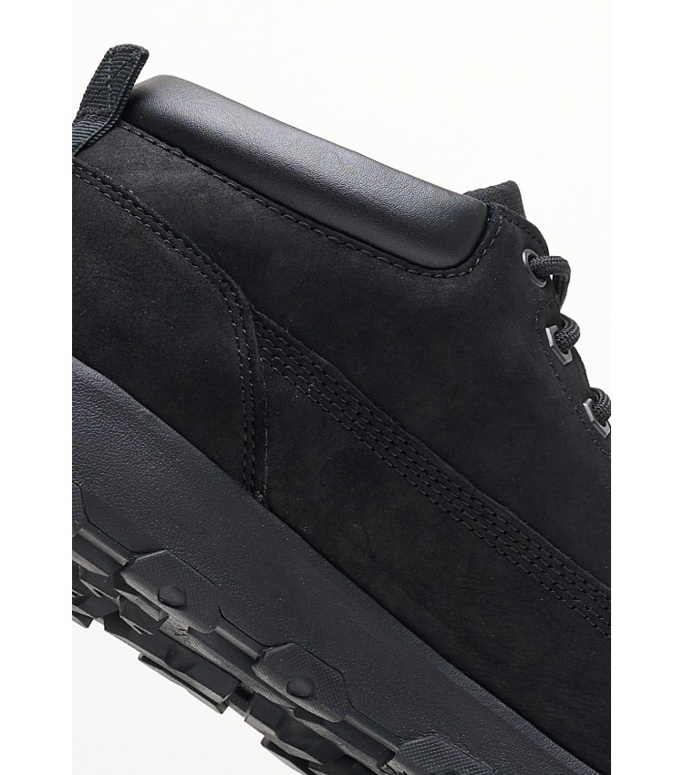 Men Boots A5YAN Black Nubuck Leather Timberland