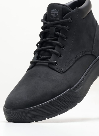 Ανδρικά Μποτάκια 6361R Μαύρο Δέρμα Νούμπουκ Timberland