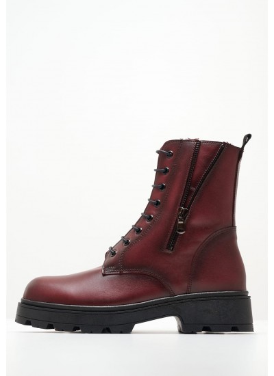 Women Boots 2302 Bordo Leather Mortoglou