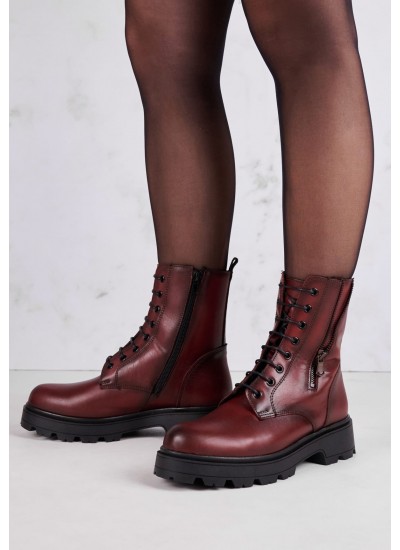 Women Boots 2302 Bordo Leather Mortoglou