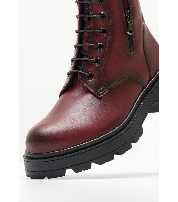 Women Boots 2302 Bordo Leather Mortoglou