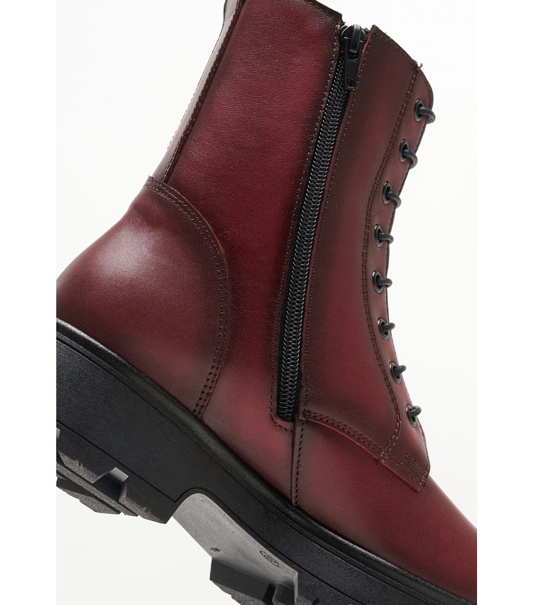 Women Boots 2302 Bordo Leather Mortoglou