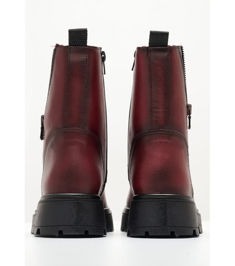 Women Boots 2302 Bordo Leather Mortoglou