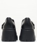 Women Moccasins 2364 Black Leather Mortoglou