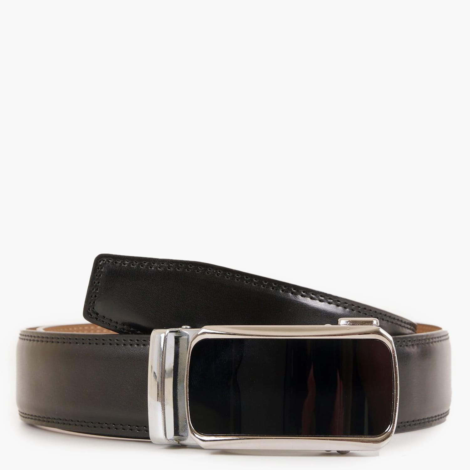 Men Belts LGD.A1 Black Leather Mortoglou