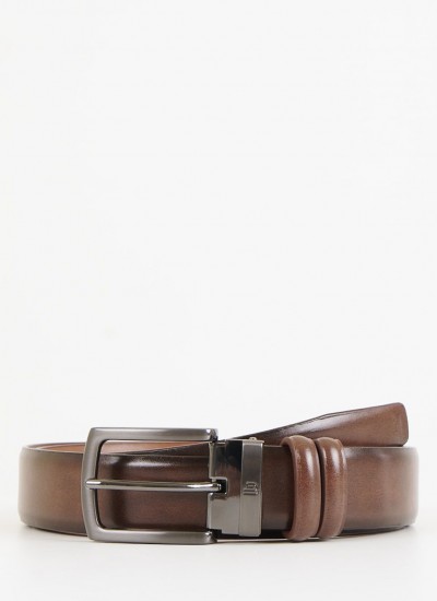 Men Belts 1704 Black Leather Mortoglou