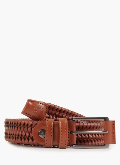 Ανδρικές Ζώνες Th.Mens.Belt Καφέ Δέρμα Tommy Hilfiger