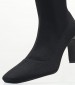 Women Boots M2833 Black Fabric Mortoglou